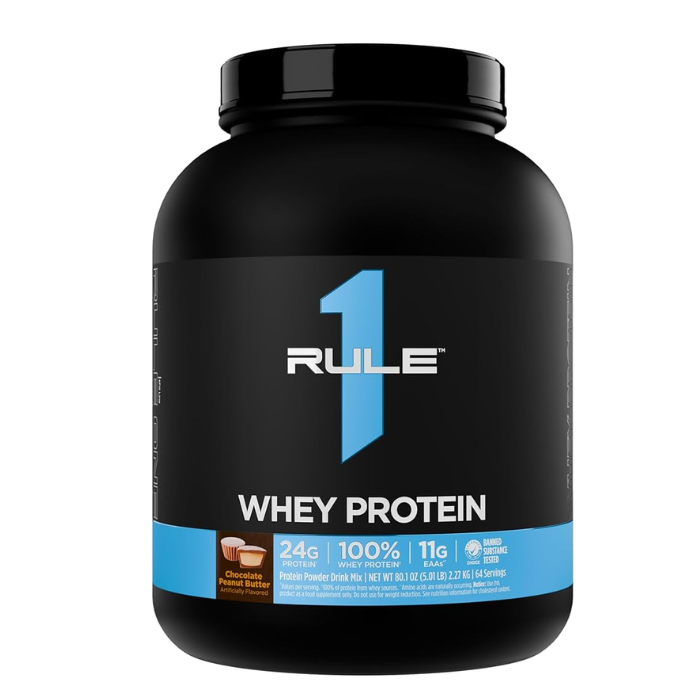 Rule1 Whey Blend 68 Servings Chocolate Peanut Butter  5.1 Lbs