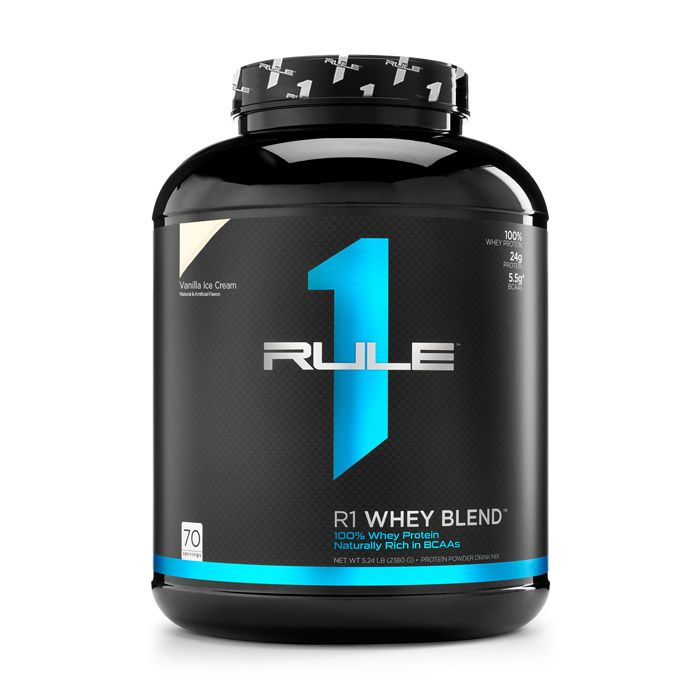 مركب مصل اللبن من Rule1 عدد 68  وجبة بنكهة كريمة الفانيلا  - 4.95 رطل