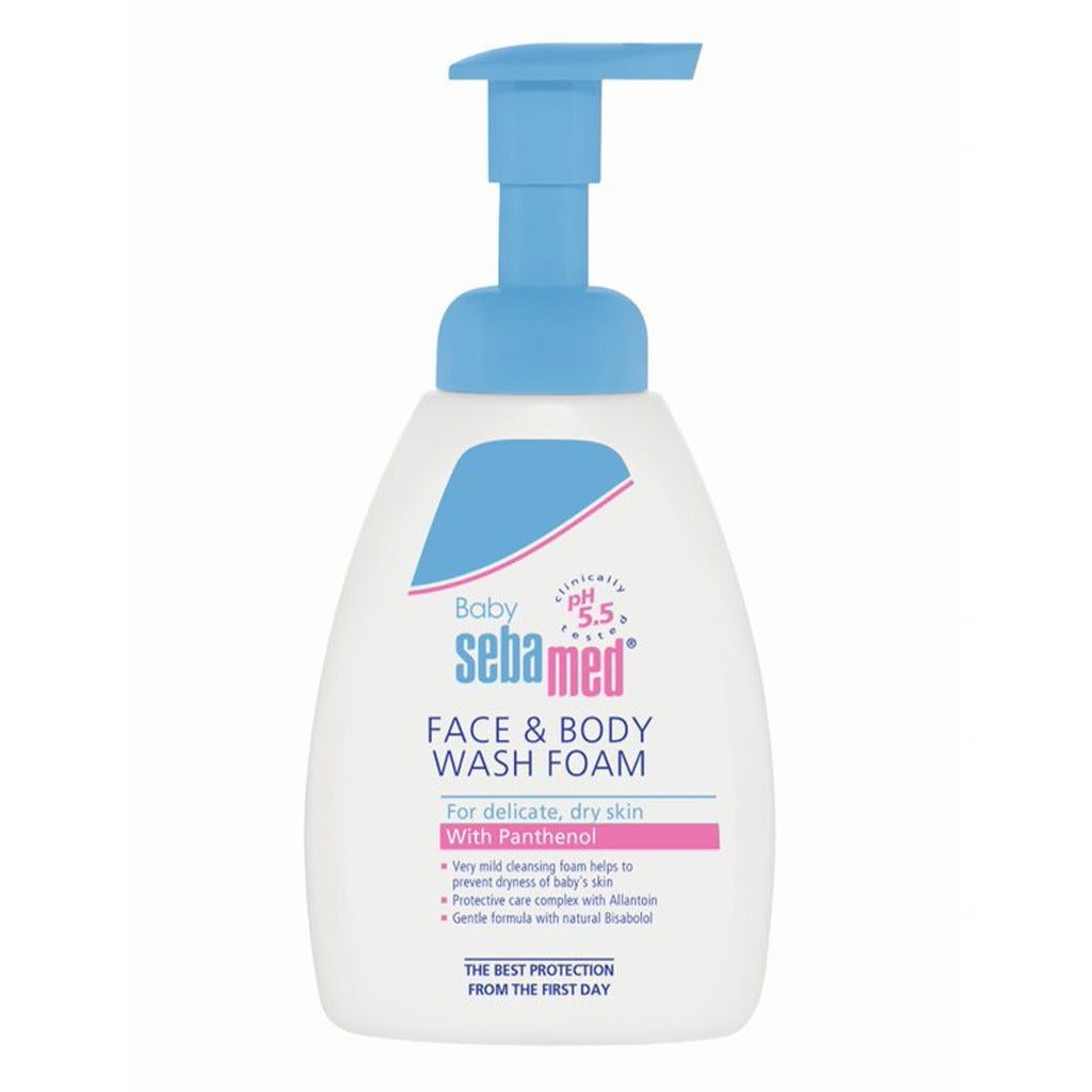 Sebamed Baby Face & Body Wash Foam 400 ml