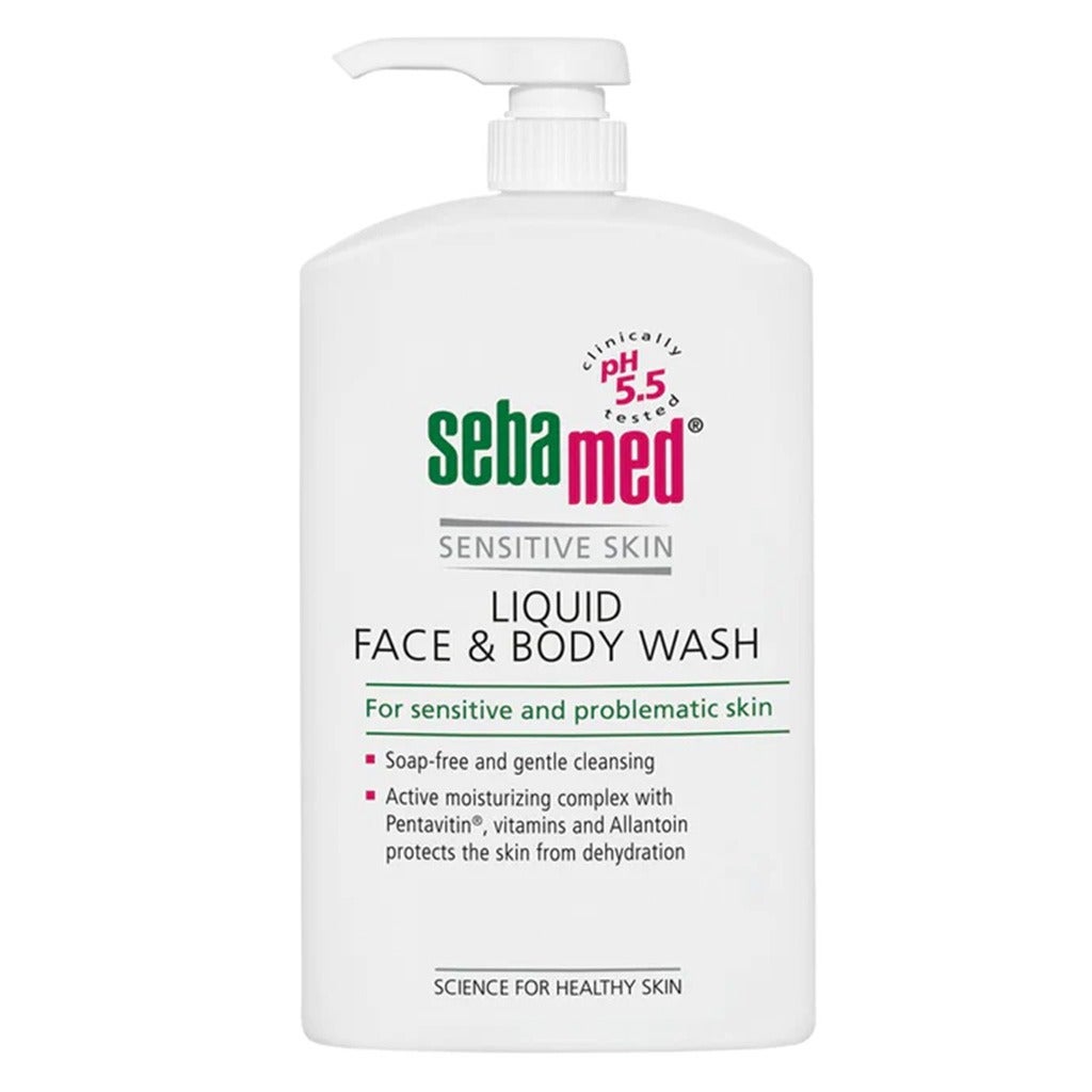 Sebamed Liquid Face & Body Wash 1000ml