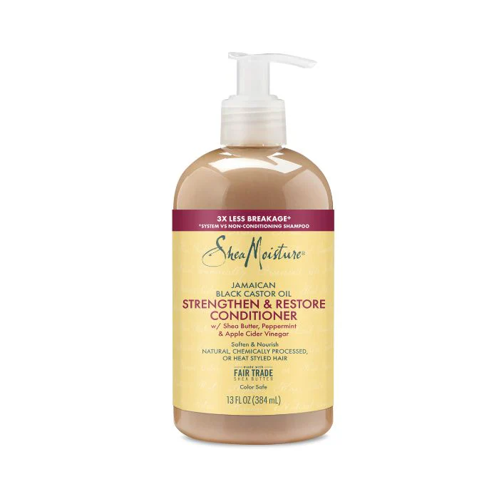 شيا مويسشر بلسم زيت الخروع الجامايكي، لتقوية واستعادة وتغذية الشعر بعمق، 384 مل