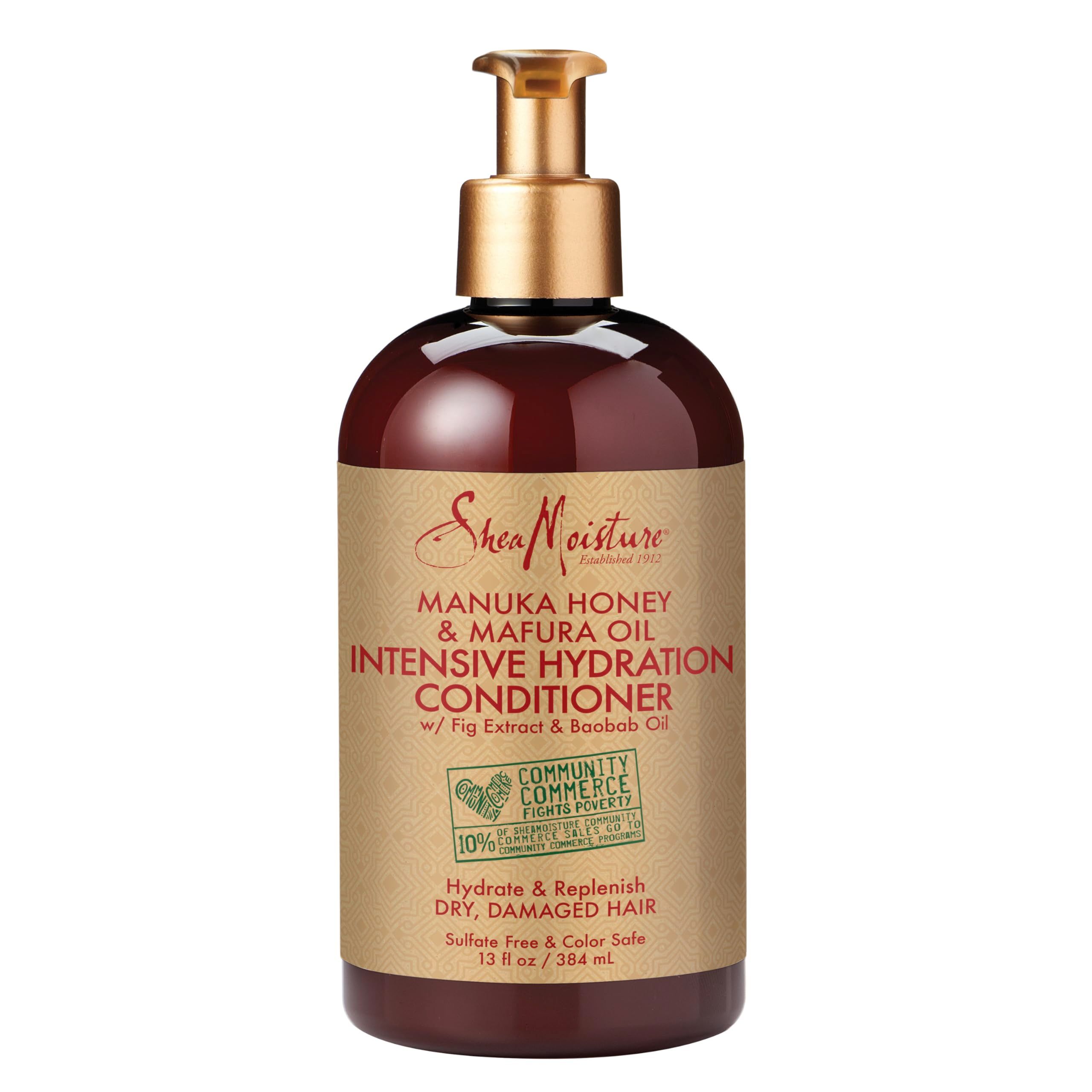 Shea Moisture Manuka Honey and Mafura Oil Conditioner, Intensive Hydration and Detangling, 384ml