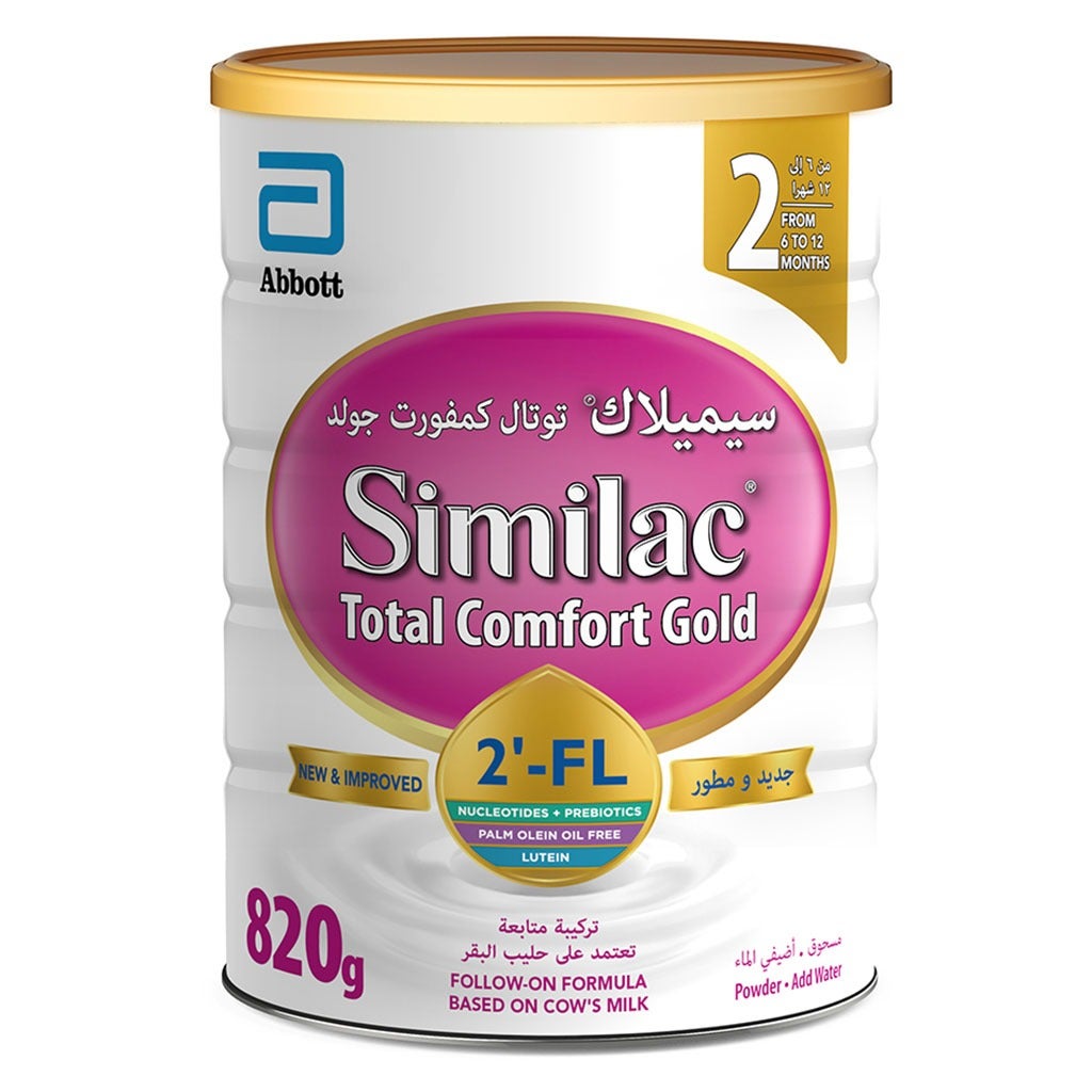 Similac Total Comfort Gold Stage 2, 6 to 12 Months, 820g, Infant Follow On Formula Milk