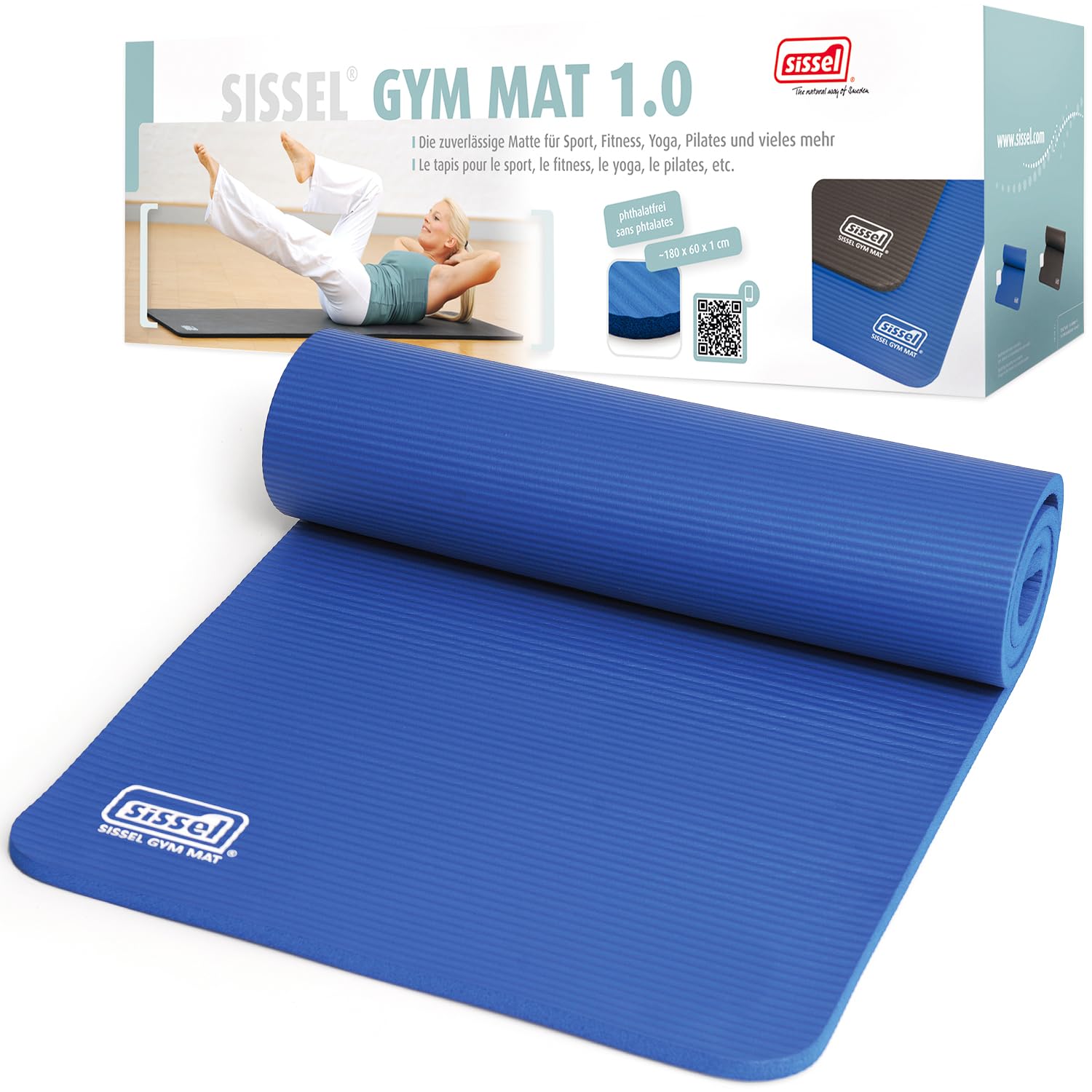 Sissel Gym Mat Blue Ca. 180 X 60X1.5Cm