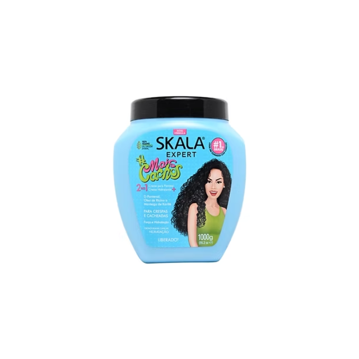 Skala Expert Mais Cachos 2 -in- 1 Curl Treatment Cream, Hydration, Definition, and Repair for Curly Hair - 1000g
