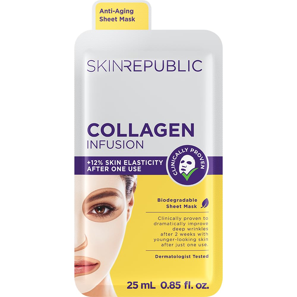 Skin Republic Collagen Serum Face Mask Sheet 25ml
