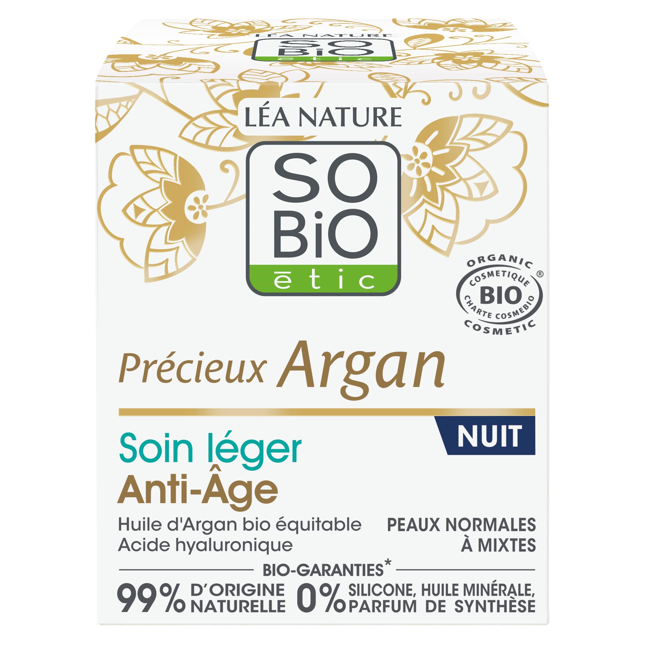 So Bio Etic Organic Argan Anti-Aging Light Night Cream 50ml