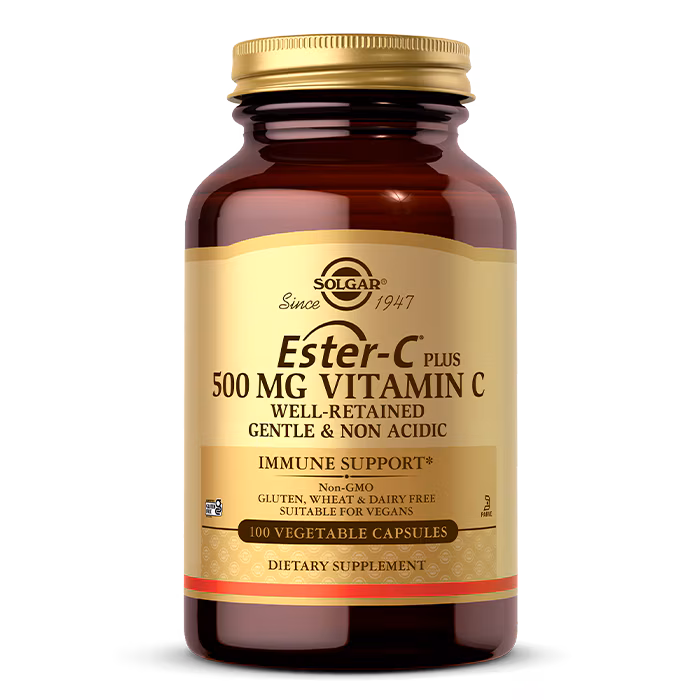Solgar Ester-C Plus 500 mg Vitamin C Vegetable 100 Capsules