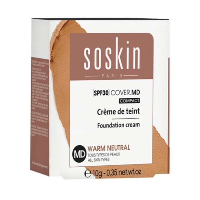 Soskin R+ Cover MD Compact Foundation Warm Neutral 10g
