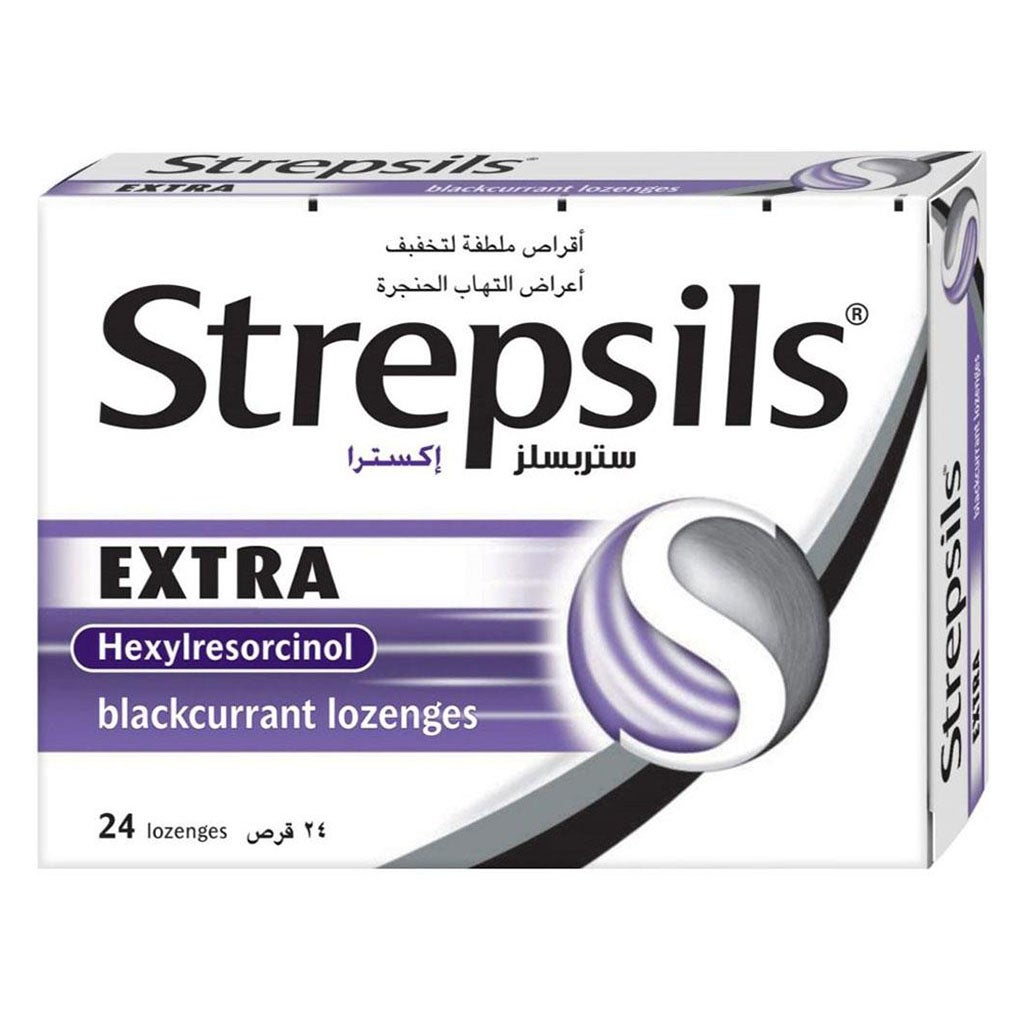 Strepsils Extra Blackcurrant Lozenges 36's