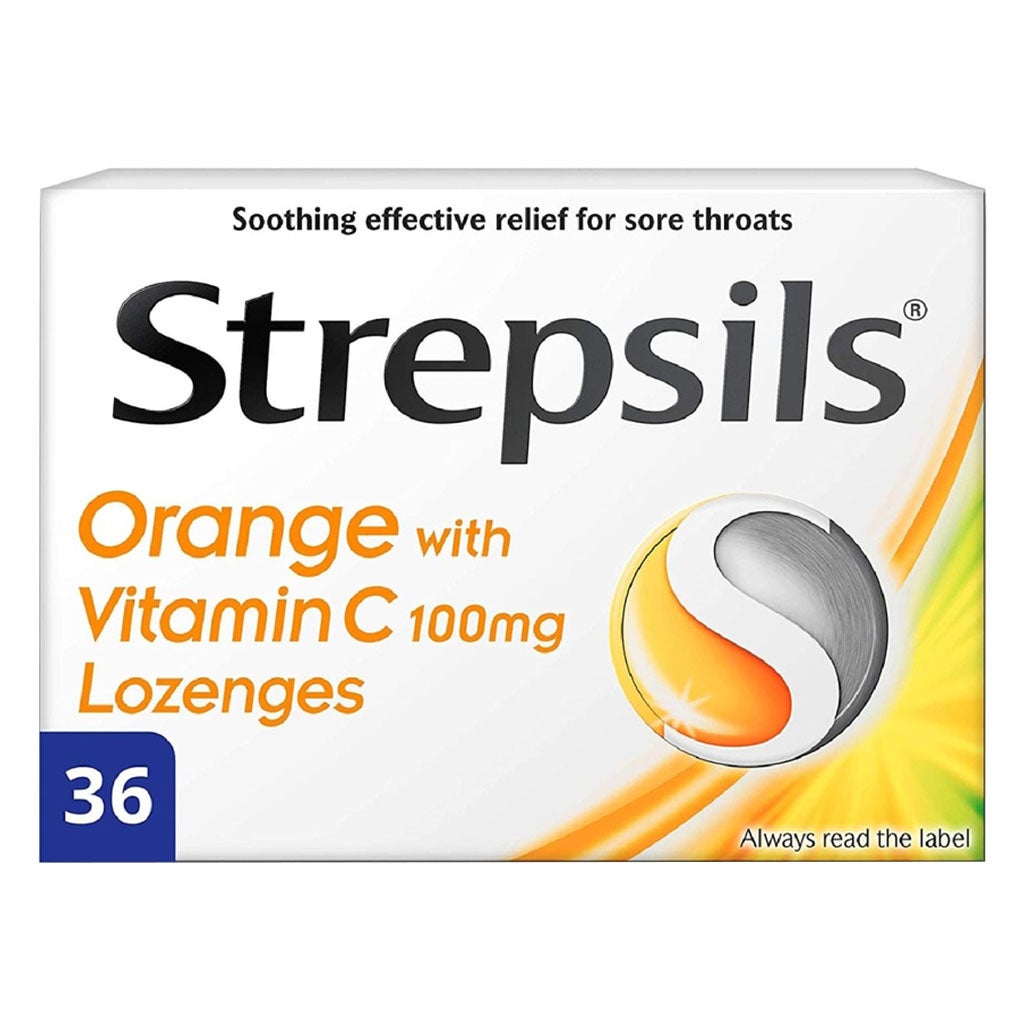 Strepsils Orange &Vitamin C Lozenges 36s