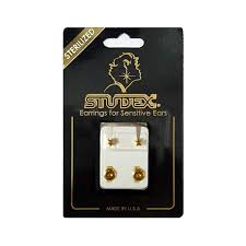 Studex Gold Plated Regular Birthstone April Crystal R204Y