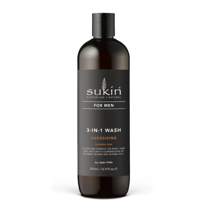 Sukin For Men 3-In-1 Wash Energising 500 Ml