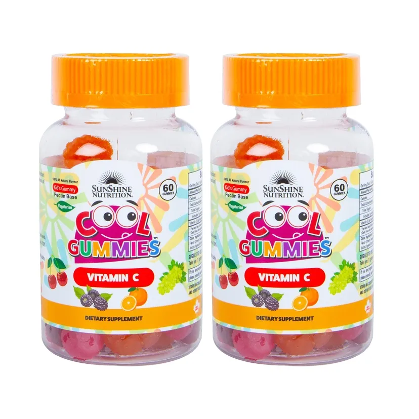 Sunshine Nutrition Cool Gummies Vitamin C 60'sX2 Value Pack