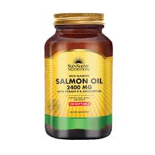 صن شاين نيوتريشن زيت السلمون البري الألاسكي 2400 ملغ، مكمل أوميغا 3 زيت السمك، 100 سوفتجيل