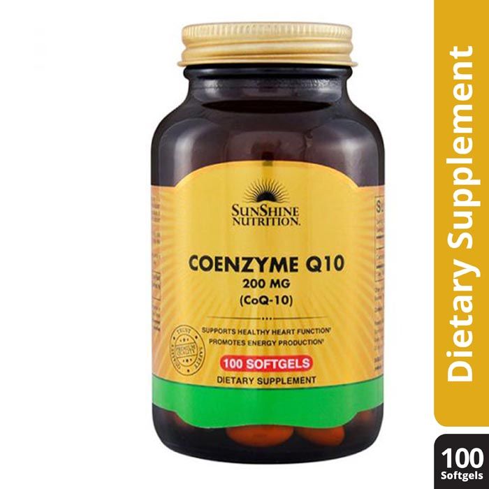 Sunshine Nutrition CoQ10 200mg 100 Softgels