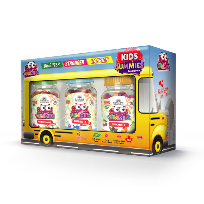 Sunshine Nutrition Cool Gummies Kids Bundle Pack 3 x 60's