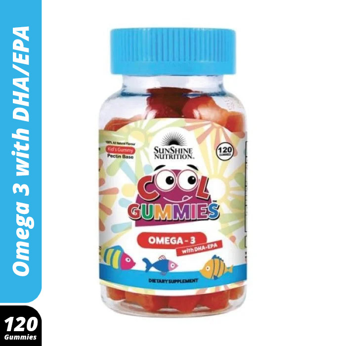 Sunshine Nutrition Cool Gummies Kids Omega 3 With Dha/Epa 120's