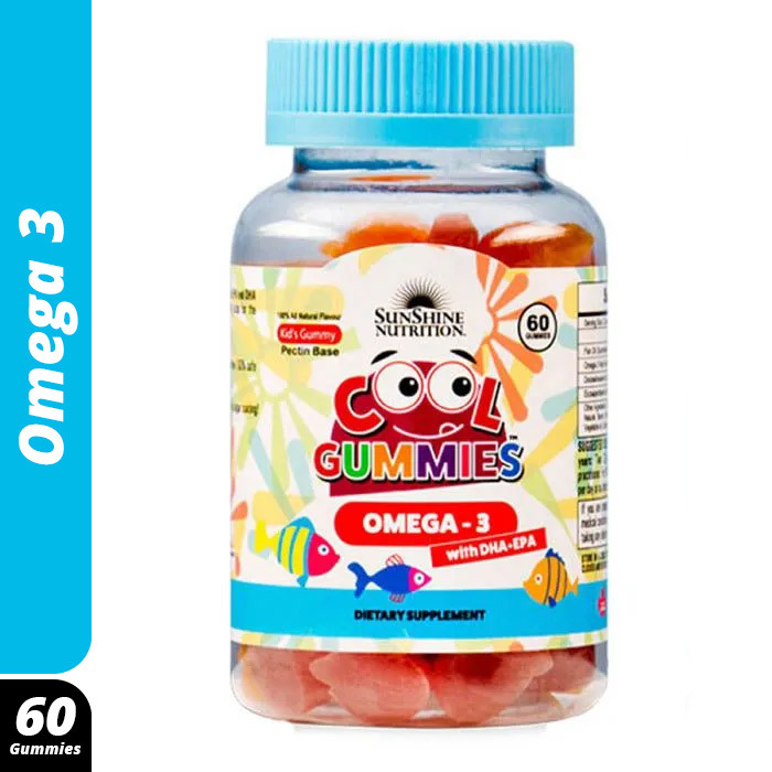 Sunshine Nutrition Cool Gummies Omega3 With DHA/EPA 60's