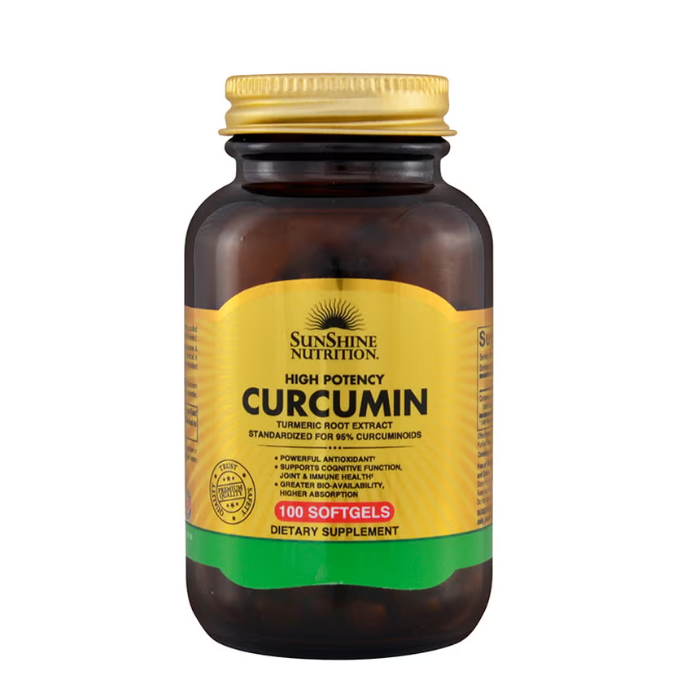 Sunshine Nutrition High Potency Curcumin 100 Softgels