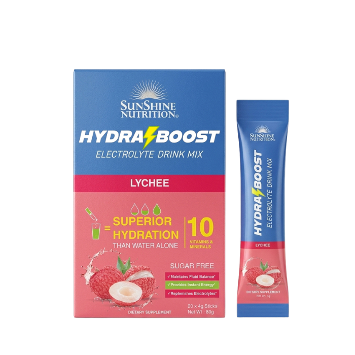 Sunshine Nutrition Hydra Boost Lychee 4G 20s