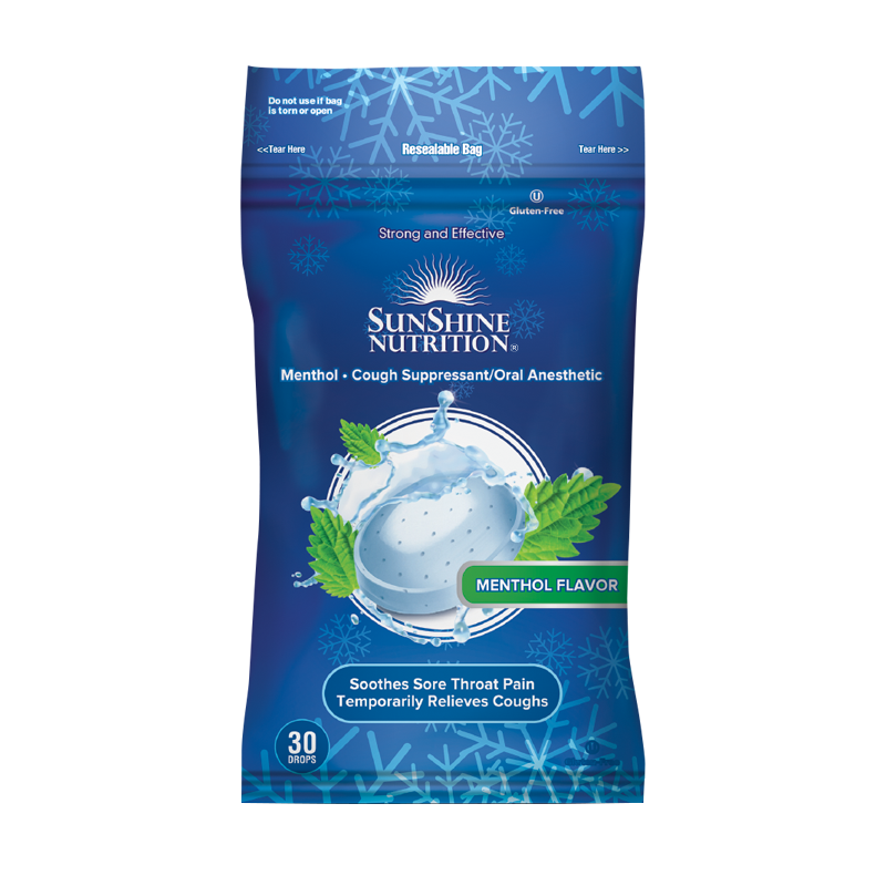 Sunshine Nutrition Menthol Lozenges 30's