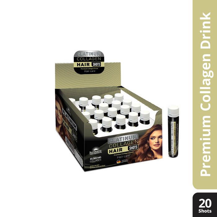 Sunshine Nutrition Platinum Collagen Hair Shots 20'S 25 ml