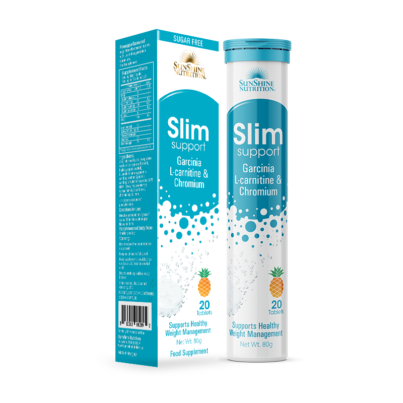 Sunshine Nutrition Slim Support Efferv Pineapple  Tabs 20's:08289