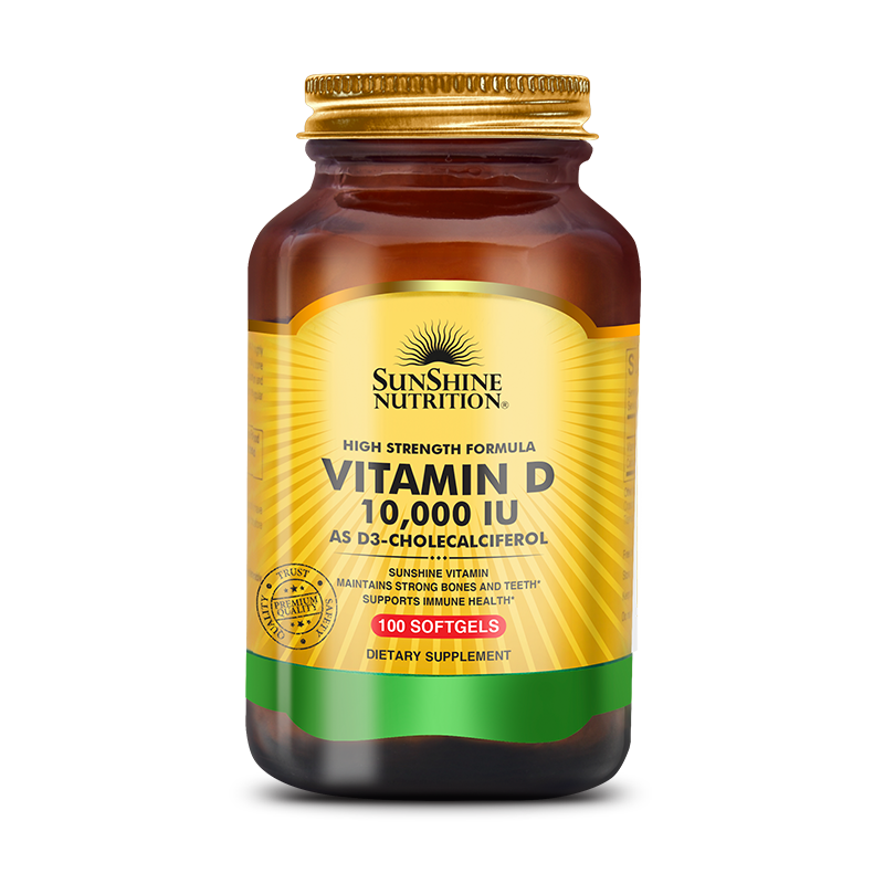 Sunshine Nutrition Vitamin D 10000 Iu Softgels 100's