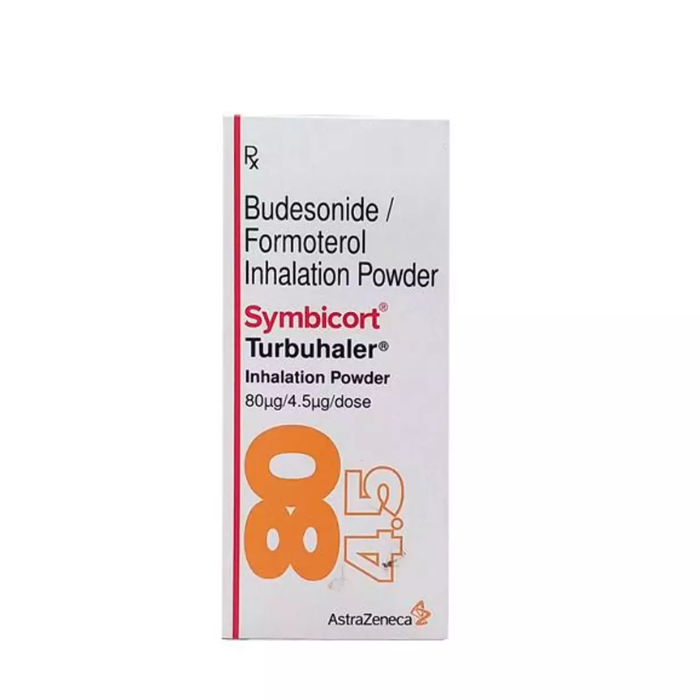SYMBICORT TURBUHALER 80/4.5MCG/DOSE INH DRY POW) 120DOSE