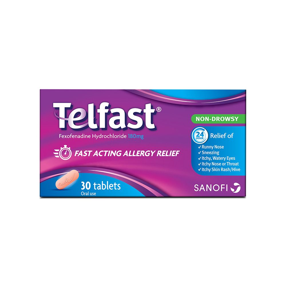 Telfast 180 mg Tablets 30's