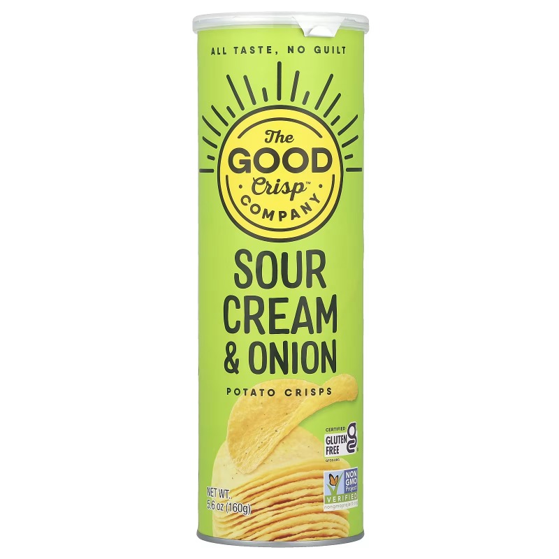 The Good Crisp Potato Crisps Sour Cream & Onion 160G
