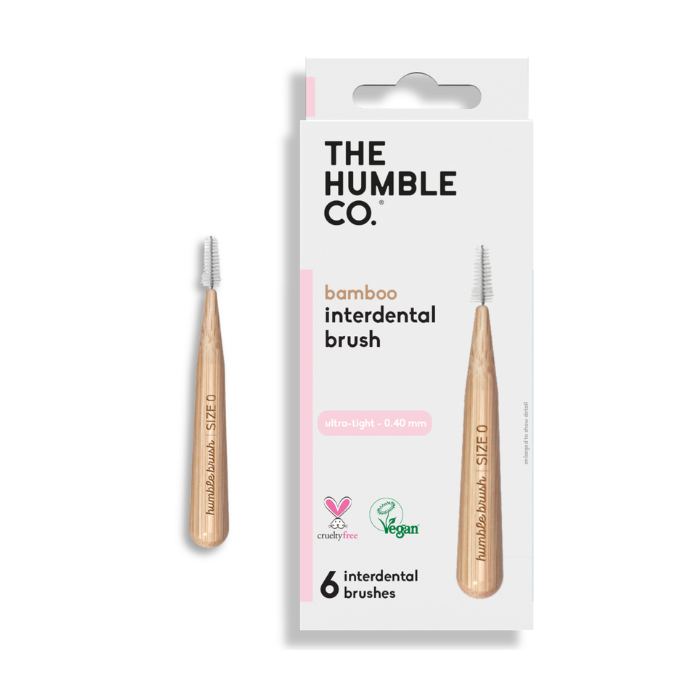 The Humble Co. Bamboo Interdental Brush Size 0 Pink 6's