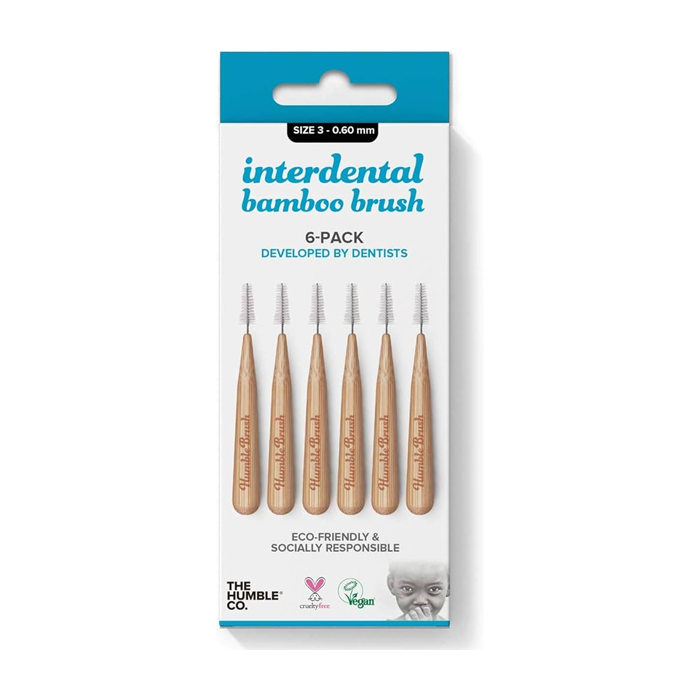 The Humble Co. Bamboo Interdental Brush Size 3 Blue 6's