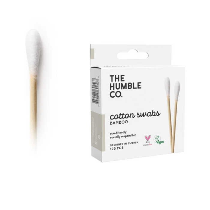 The Humble Co Cotton Swabs Bamboo 100pcs