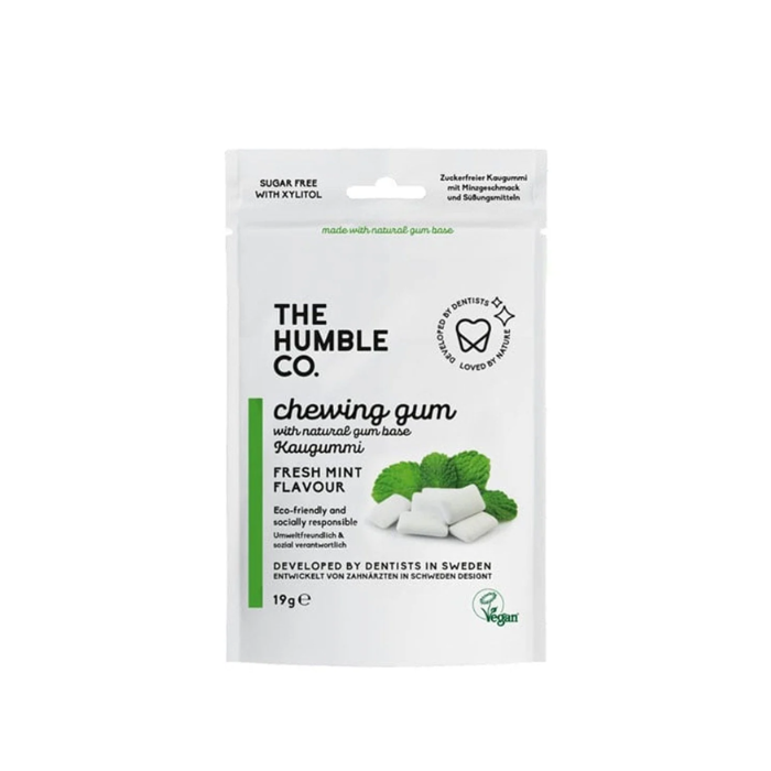 The Humble Co Natural Chewing Gum-Fresh Mint 19g 30's