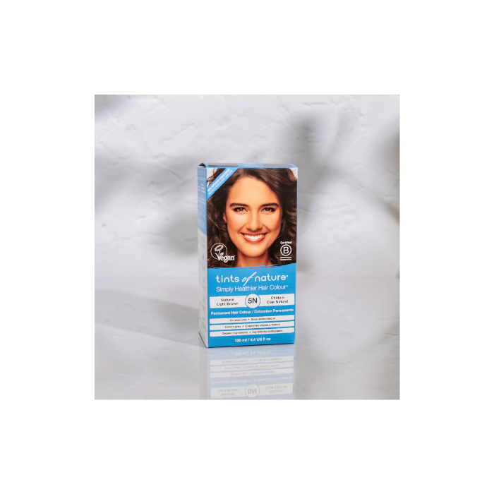 صبغة الشعر الدائمة من Tints of Nature اللون البني الفاتح الطبيعي 5N