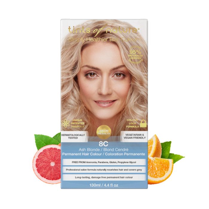 صبغة الشعر الدائمة من Tints Of Nature الأشقر الرمادي 8C