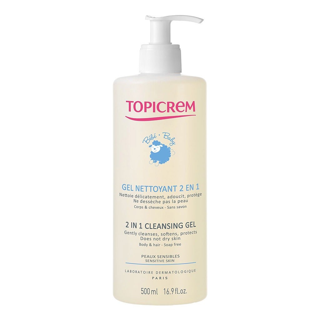 Topicrem 2 In 1 Cleansing Gel 500ml