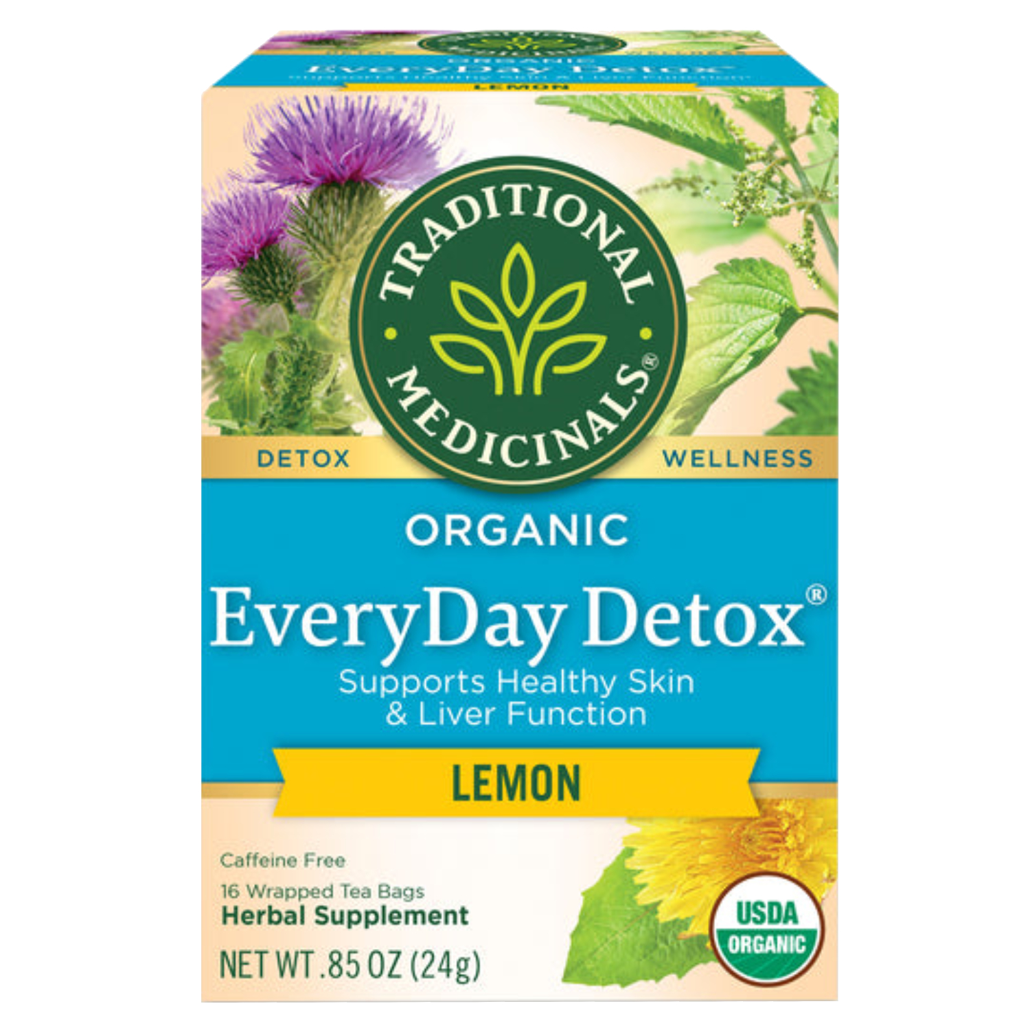 Traditional Medicinals Everyday Detox 16 Tea Bags