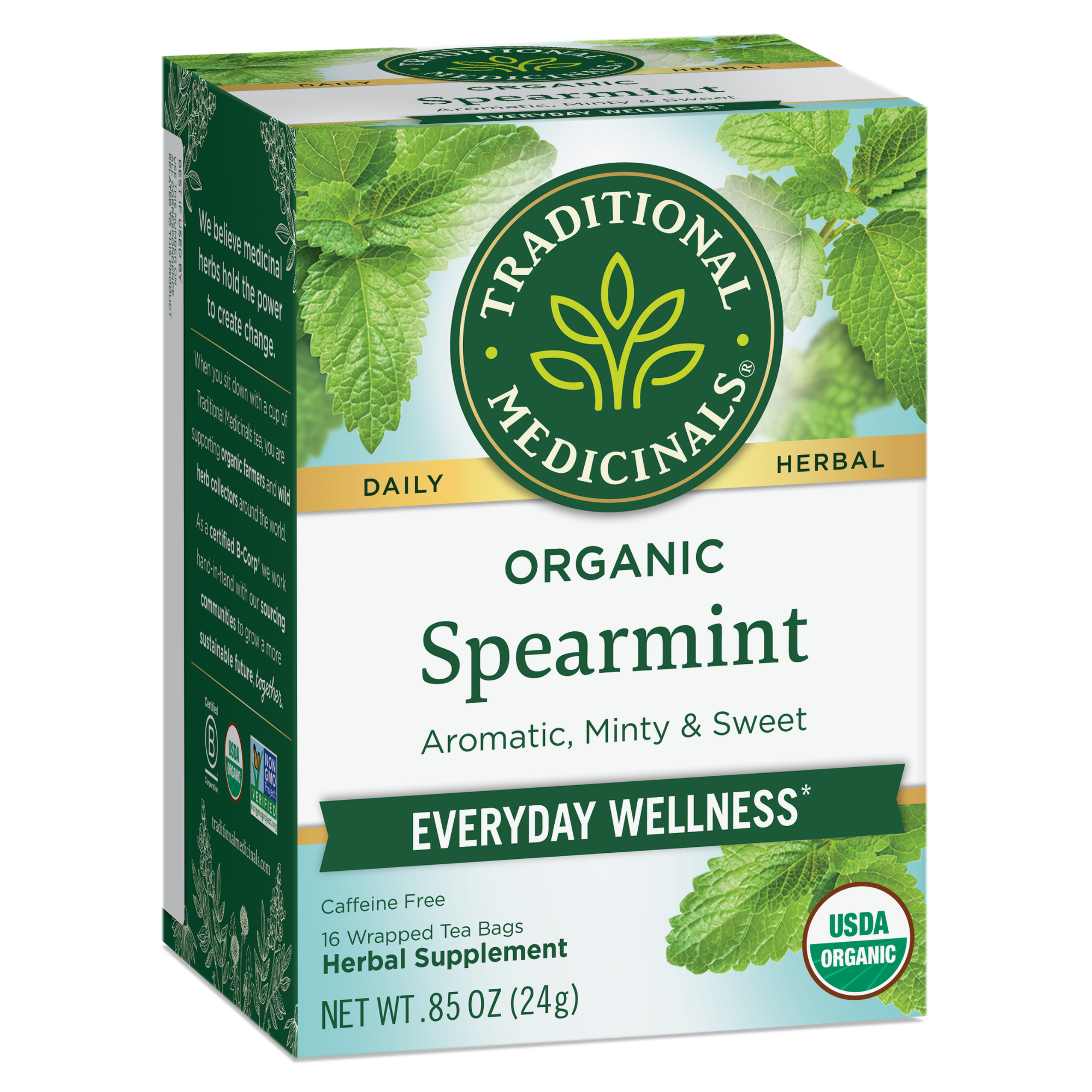 Traditional Medicinals Spearmint 16 Tea Bags