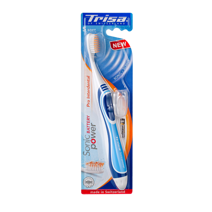Trisa Sonic Power Pro Interdental Battery Toothbrush