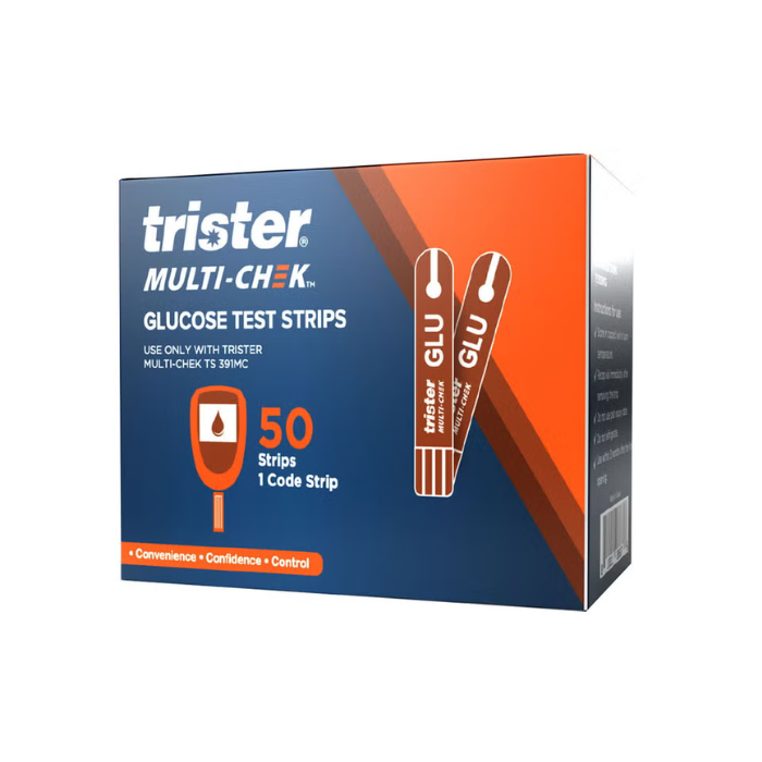 Trister Multi-Check Glucose Test Strip 50s