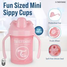 Twistshake Mini Cup 4m+ Pastel Pink 230ml