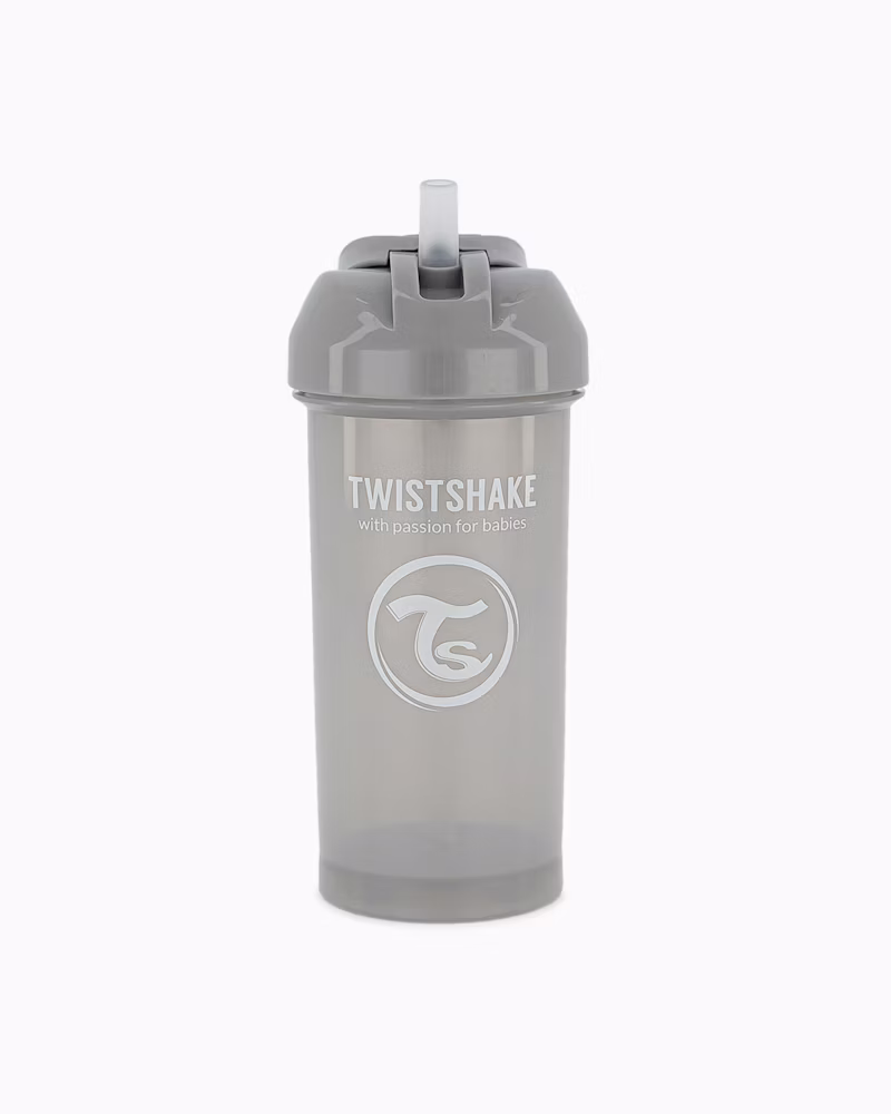 Twistshake Straw Cup 6m+ Pastel Grey 360ml