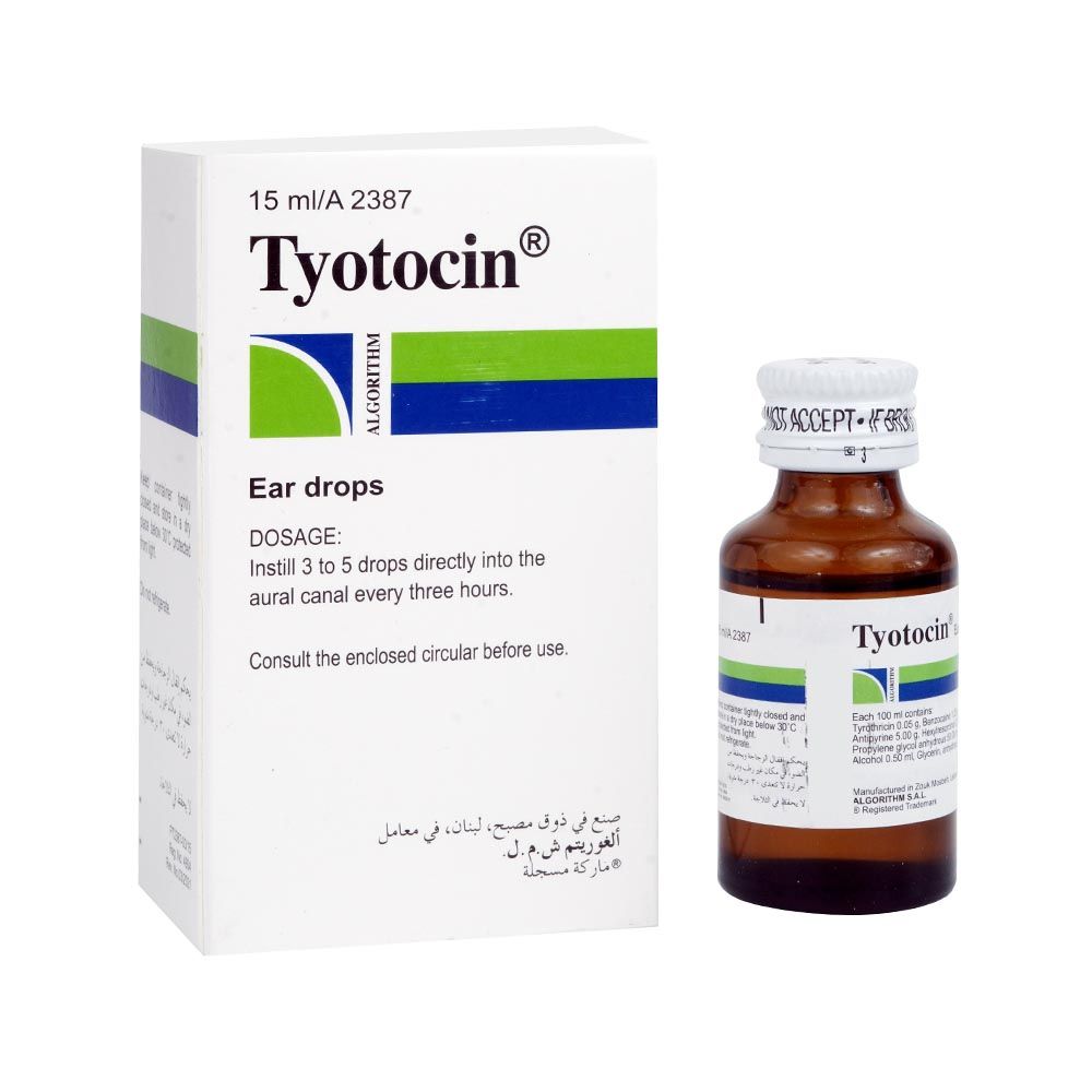 TYOTOCIN EAR DRP 15ML BOT + DR