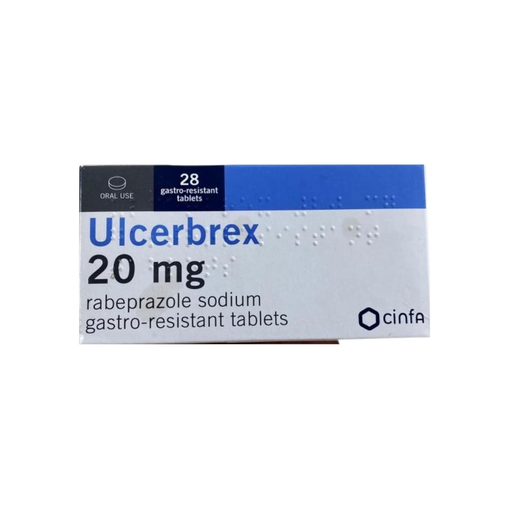 Ulcerbrex 20mg 28's Tablet (7's Blister X 4)
