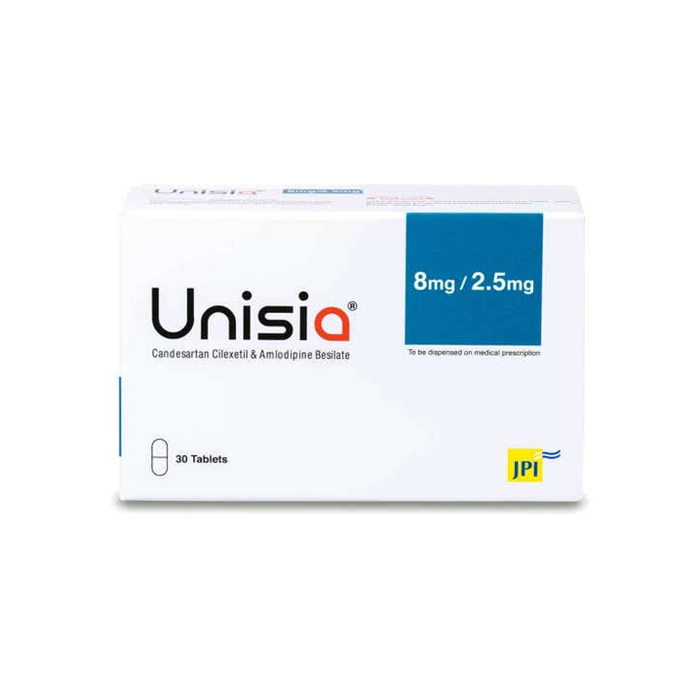 Unisia 8MG/2.5MG Uncoated Tab 30s