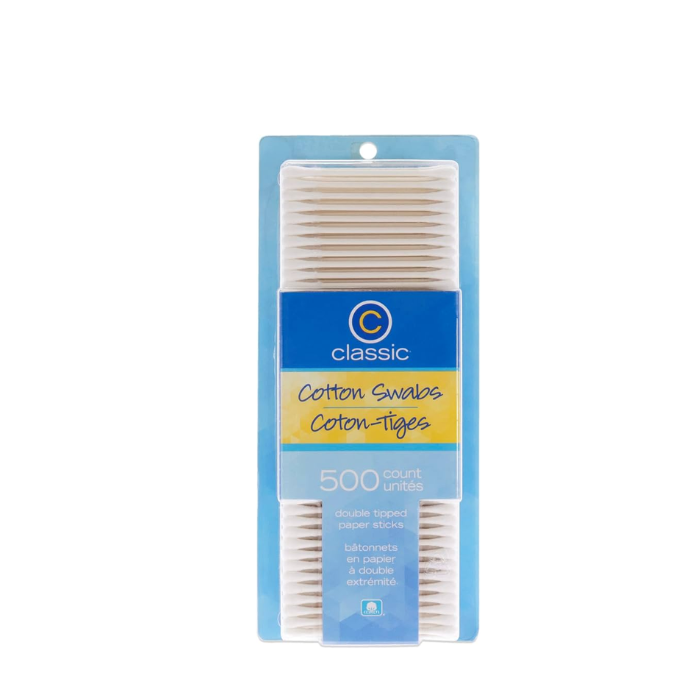 US Cotton Classic Swabs White Stick Flexible 500's