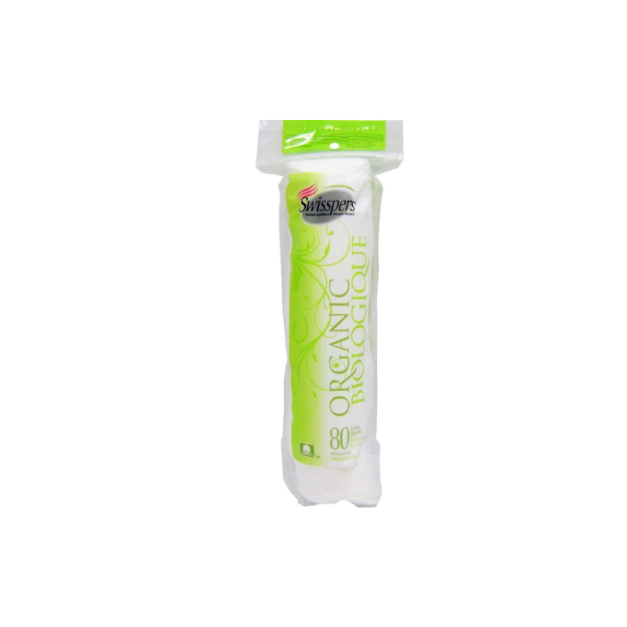 US Cotton Swisspers Organic Rounds 80'S